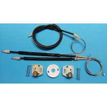 Skoda Fabia első szett ERŐSÍTETT teflon betétes csúszkával  (3 bowdennel) Elektromos